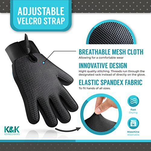 Deshedding Pet Grooming Glove